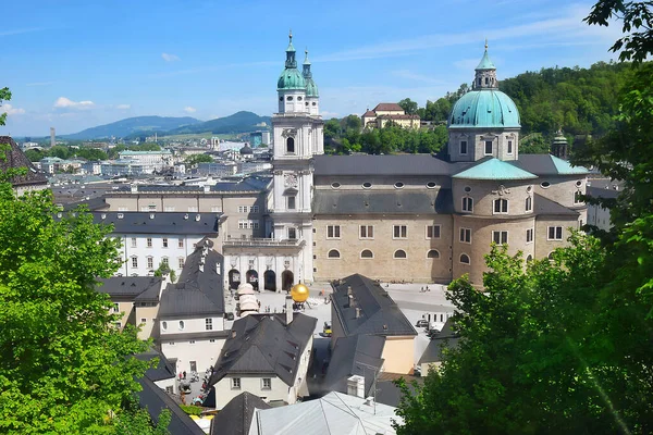 Fada Sul Catedral Salzburgo Salzburger Dom Dedicada São Ruperto São — Fotografia de Stock