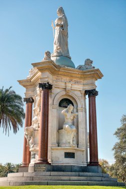 Kraliçe Victoria heykeli Melbourne, Avustralya 'daki Kraliçe Victoria Bahçeleri' nde