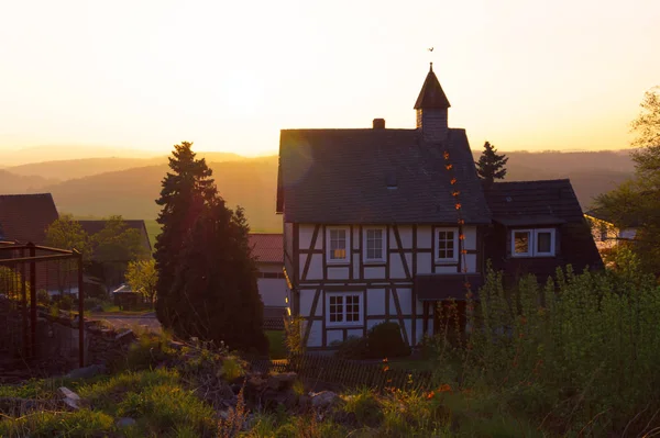 Дом в немецком стиле — стоковое фото