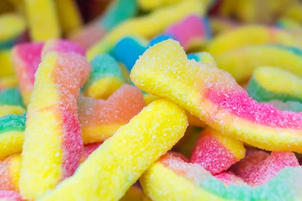 Mehrfarbige, gallertartige Süßigkeiten — Stockfoto