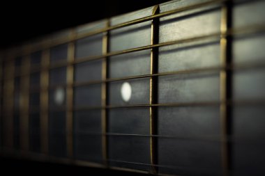 Akustik gitar dizeleri arka plan