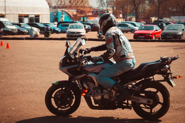 Змагання на мотоциклах в Києві — стокове фото