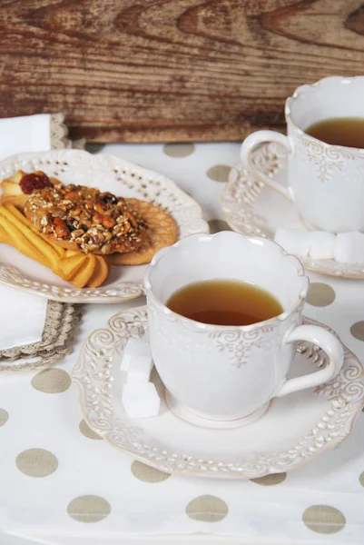 Petit déjeuner rétro chez grand-mère — Photo