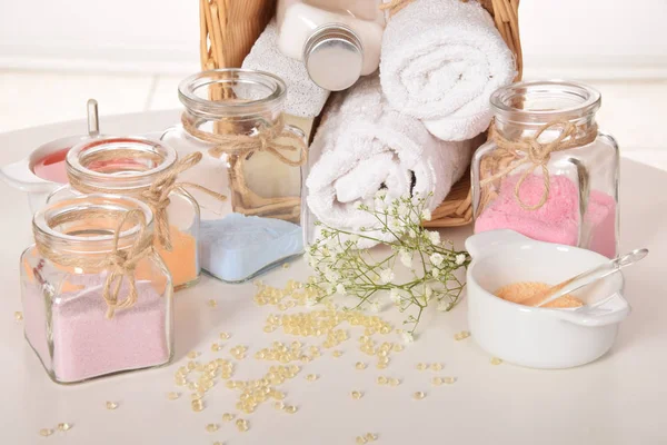 Colorful and aromatic bath salt — Stock Photo, Image