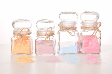 Turuncu lavanta çiçek banyo tuzu