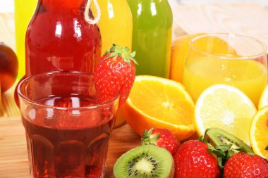 çilek suyu şişesi