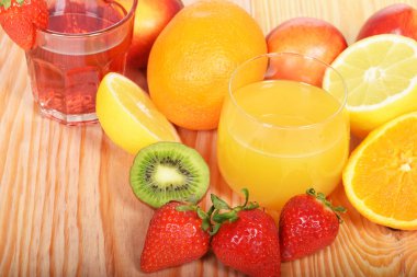 Portakal suyu ve kivi