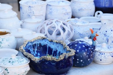 Kil mavi kase meyve veya çiçekler için