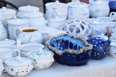 Kil mavi kase meyve veya çiçekler için