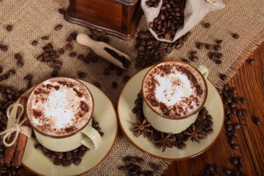 Sütlü ve çikolatalı kahve.