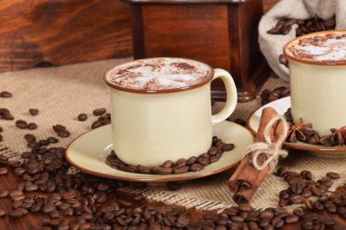 Sütlü ve çikolatalı kahve.