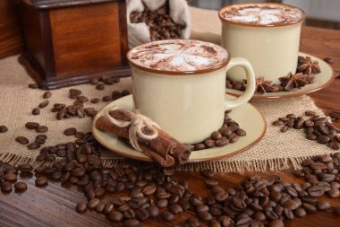 Sütlü ve çikolatalı kahve.