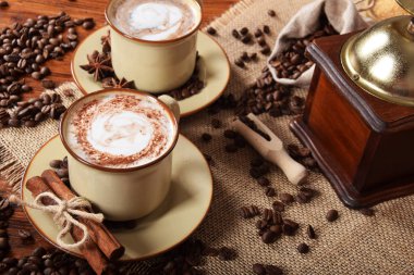 Sütlü ve çikolatalı kahve.