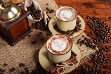 Sütlü ve çikolatalı kahve.