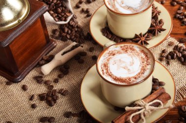 Sütlü ve çikolatalı kahve.