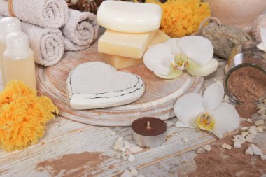 çikolata çamurla metin için yer vücut ve yüz 