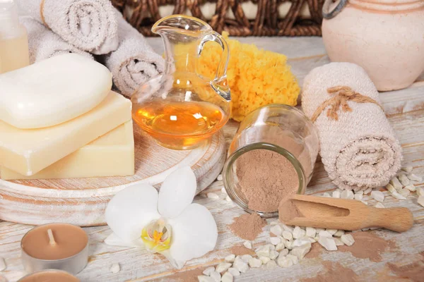 doğal palm yağı yosun toz için bir ev spa, bir yüz maskesi