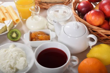 meyve çay beyaz peynir ve diyet br için portakal marmelat