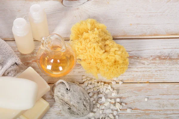 doğal ayak Ponza doğal Sabunlar, temiz havlu, doğal bir 