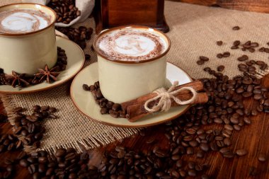 Sütlü ve çikolatalı kahve.