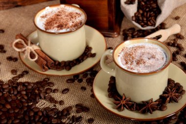 Sütlü ve çikolatalı kahve.