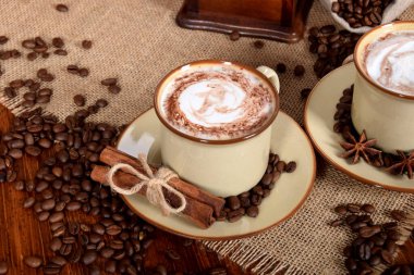 Sütlü ve çikolatalı kahve.