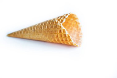 Beyaz arka plan üzerinde gözleme koni