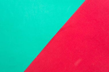 Yeşil ve kırmızı geometrik kağıt arkaplan, minimal konsept