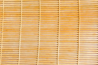 Arka plan dokusu olarak suşi hasırı. Metin için alanı kopyala