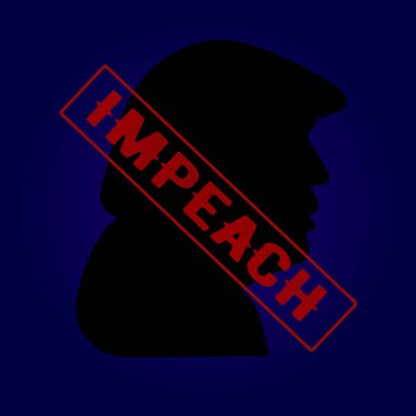 ABD Başkanı Donald Trump siluet simgesi simgesi