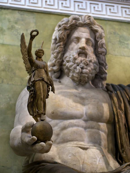 San Pietroburgo Russia 2020 Statua Giove Nel Museo Della Sala — Foto Stock