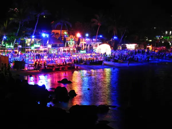 Koh Phangan Thailand 2015 000 People Every Month Phangan Beach — Stock Photo, Image