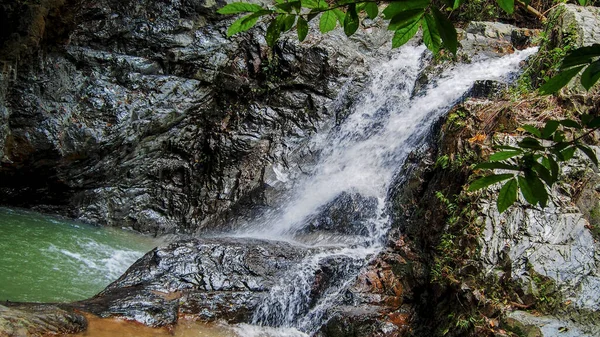 Motion Blur Cachoeiras Paisagem Natural Pacífica Blue Ridge Montanhas Com — Fotografia de Stock