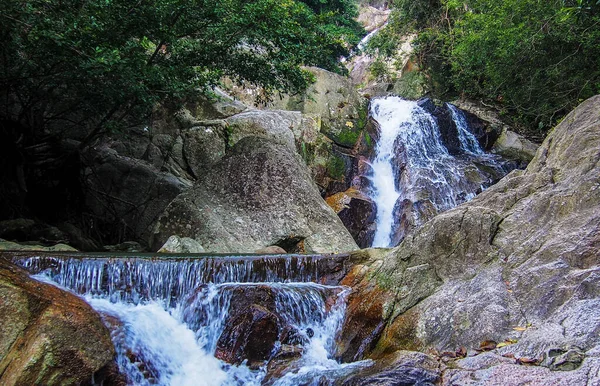 Motion Blur Waterfalls Peaceful Nature Landscape Blue Ridge Mountains Lush — Stock Photo, Image