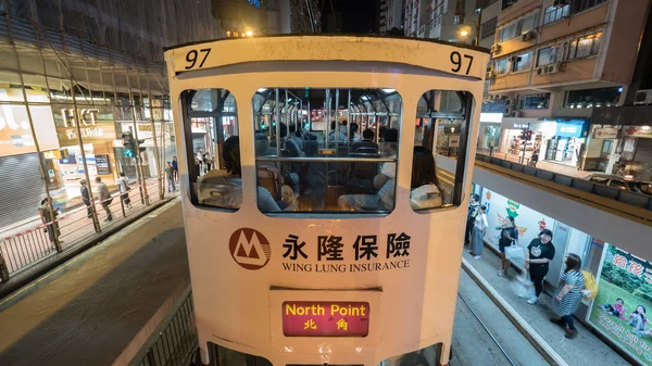 Double-decker tram in Hong Kong — Stock Photo, Image