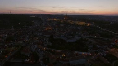 Dusk, Çek Cumhuriyeti Prag havadan görünümü