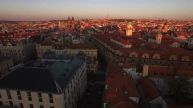 Prag ve onun Old Town, havadan görünümü