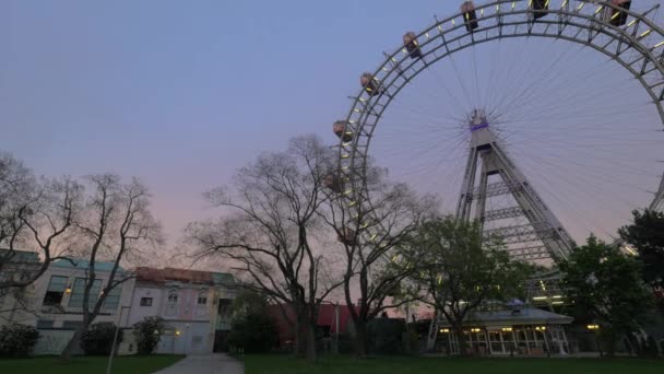 Giant Ferris Wheel Viyana, Avusturya — Stok video