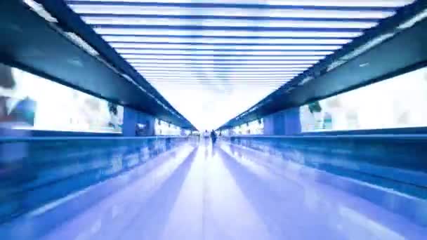 Hyperlapse di camminare in aeroporto — Video Stock