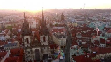Prag cityscape, Çek Cumhuriyeti Hava görünümünü