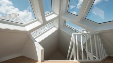Küp House, Rotterdam windows bulutlarda Timelapse