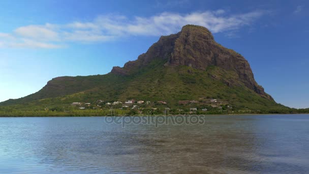 Vista sul mare del Brabante di Le Morne, Mauritius — Video Stock