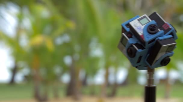 Video a 360 gradi con sei fotocamere GoPro — Video Stock