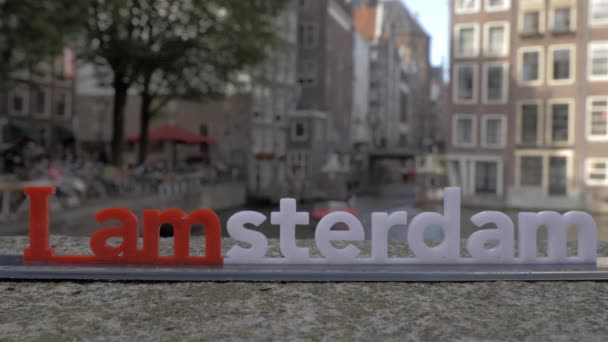Hollandia utazás és látogatás az Amsterdam — Stock videók