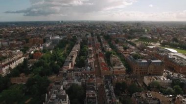 Amsterdam, Hollanda Hava panoramik manzaralı