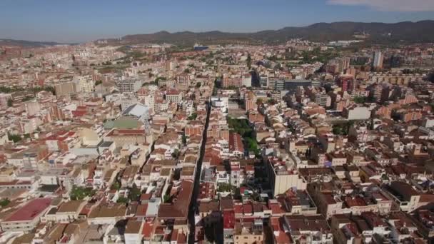 Luftaufnahme von barcelona, spanien — Stockvideo