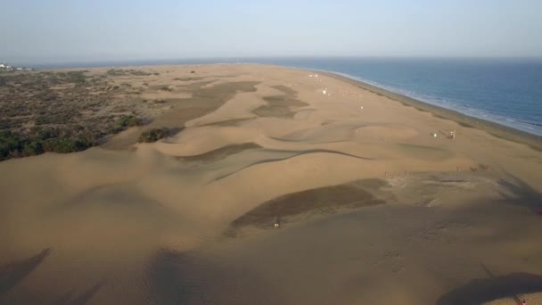 Gran Canaria ocean coast, aerial strzał — Wideo stockowe