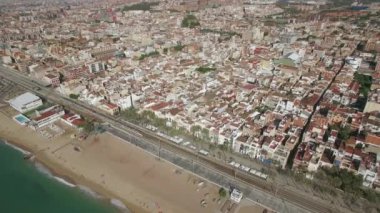 Barcelona ve sahil, İspanya Hava atış