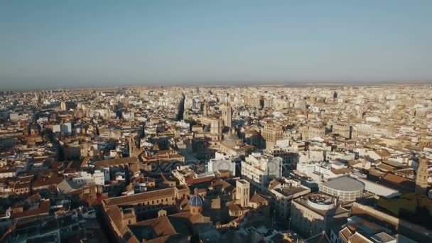 Fotografia aérea de Valência, Espanha — Vídeo de Stock