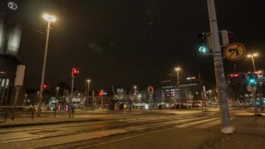 Helsinki, Finlandiya için gece hayatı Timelapse